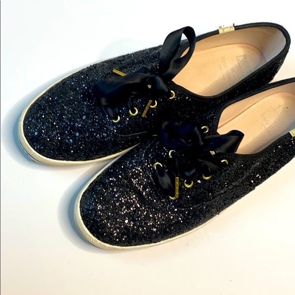 kate spade Shoes - Keds x Kate Spade black glitter sneakers size 10.5